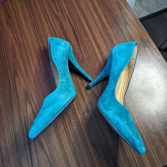 Le chateau turquoise Blue pumps size 7.5 - Picture 4 of 4